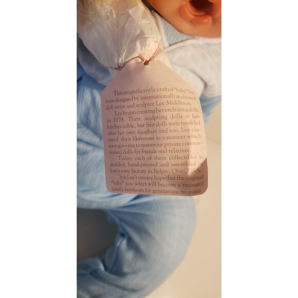 Lee Middleton Honey Love Awake Boy Doll 1997 NIB LE /2000 COA Answered Prayer - Picture 4 of 16